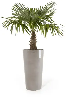 Ecopots kunststof bloempot amsterdam hoog 41.5x76.8 cm taupe     - afbeelding 4