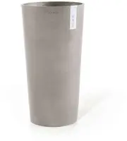 Ecopots kunststof bloempot amsterdam hoog 41.5x76.8 cm taupe     - afbeelding 1