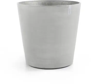 Ecopots kunststof bloempot amsterdam met wielen 100.2x88.7 cm witgrijs     - afbeelding 3