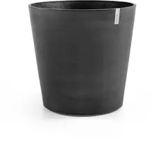 Ecopots kunststof bloempot amsterdam met wielen 60x56 cm donker grijs     - afbeelding 1