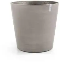 Ecopots kunststof bloempot amsterdam met wielen 60x56 cm taupe     - afbeelding 1