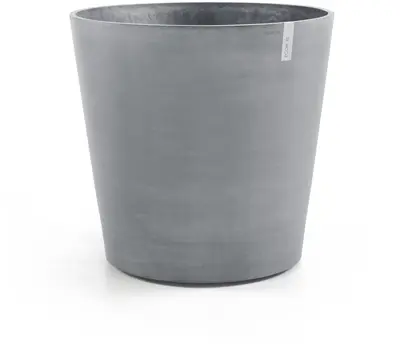 Ecopots kunststof bloempot amsterdam met wielen 80x74.2 cm blauwgrijs     - afbeelding 1
