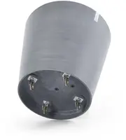 Ecopots kunststof bloempot amsterdam met wielen 80x74.2 cm blauwgrijs     - afbeelding 3