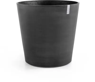 Ecopots kunststof bloempot amsterdam met wielen 80x74.2 cm donkergrijs     - afbeelding 1