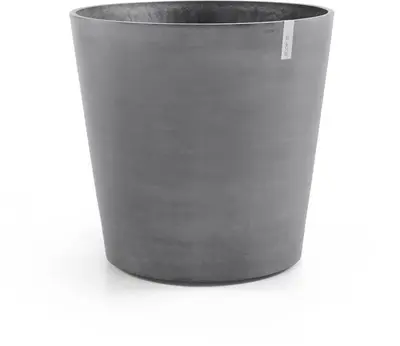 Ecopots kunststof bloempot amsterdam met wielen 80x74.2 cm grijs     - afbeelding 3