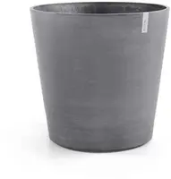 Ecopots kunststof bloempot amsterdam met wielen 80x74.2 cm grijs     - afbeelding 1