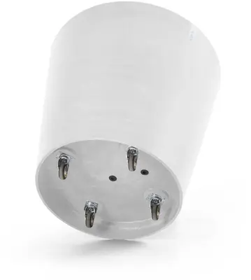 Ecopots kunststof bloempot amsterdam met wielen 80x74.2 cm puurwit     - afbeelding 3