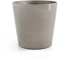 Ecopots kunststof bloempot amsterdam met wielen 80x74.2 cm taupe     - afbeelding 1