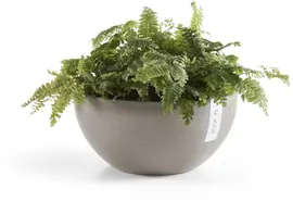 Ecopots kunststof bloempot brussels 25x12 cm taupe     - afbeelding 5