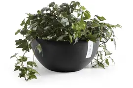 Ecopots kunststof bloempot brussels 30x14.8 cm donkergrijs     - afbeelding 5