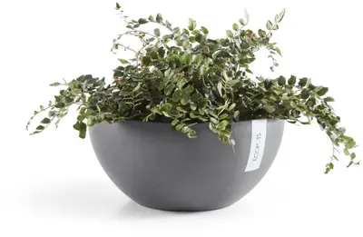 Ecopots kunststof bloempot brussels 30x14.8 cm grijs     - afbeelding 5