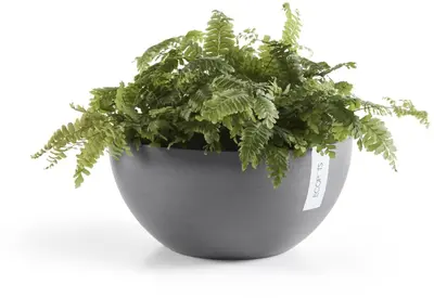 Ecopots kunststof bloempot brussels 35x16.5 cm grijs     - afbeelding 5