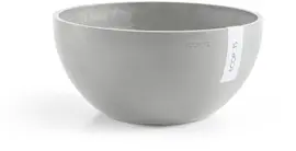 Ecopots kunststof bloempot brussels 35x16.5 cm witgrijs     - afbeelding 1