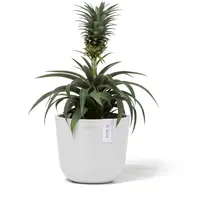 Ecopots kunststof bloempot oslo 16x13.7 cm puurwit - afbeelding 2