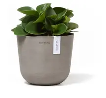 Ecopots kunststof bloempot oslo 16x13.7 cm taupe, taupe     - afbeelding 6