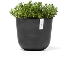 Ecopots kunststof bloempot oslo 19x16.5 cm donkergrijs - afbeelding 5