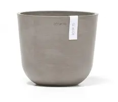 Ecopots kunststof bloempot oslo 19x16.5 cm taupe - afbeelding 4