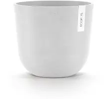 Ecopots kunststof bloempot oslo 25x21.8 cm puurwit - afbeelding 6