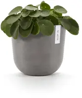 Ecopots kunststof bloempot oslo 25x21.8 cm taupe - afbeelding 2