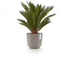 Ecopots kunststof bloempot oslo 25x21.8 cm taupe - afbeelding 9