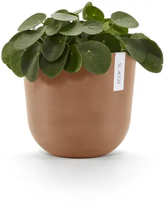 Ecopots kunststof bloempot oslo 25x21.8 cm terracotta - afbeelding 2
