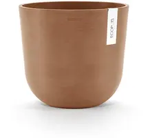 Ecopots kunststof bloempot oslo 25x21.8 cm terracotta - afbeelding 1