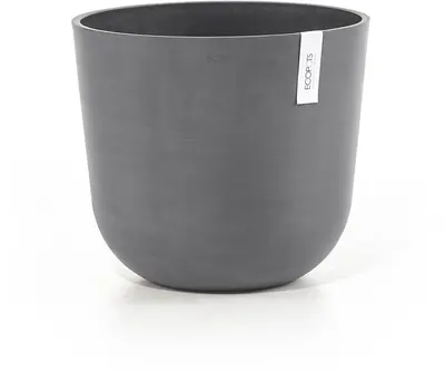 Ecopots kunststof bloempot oslo 35x30.5 cm grijs - afbeelding 5