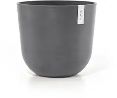 Ecopots kunststof bloempot oslo 35x30.5 cm grijs - afbeelding 1
