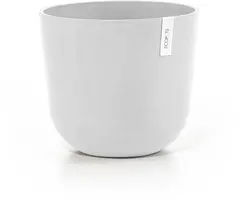 Ecopots kunststof bloempot oslo 35x30.5 cm puurwit - afbeelding 1