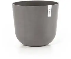 Ecopots kunststof bloempot oslo 35x30.5 cm taupe - afbeelding 1