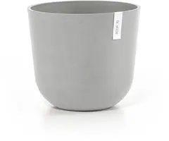 Ecopots kunststof bloempot oslo 35x30.5 cm witgrijs     - afbeelding 1