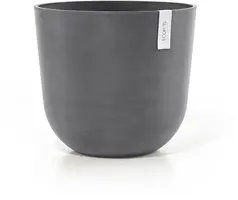 Ecopots kunststof bloempot oslo 45x39.2 cm grijs - afbeelding 1