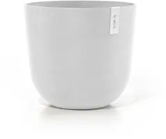 Ecopots kunststof bloempot oslo 45x39.2 cm puurwit - afbeelding 1
