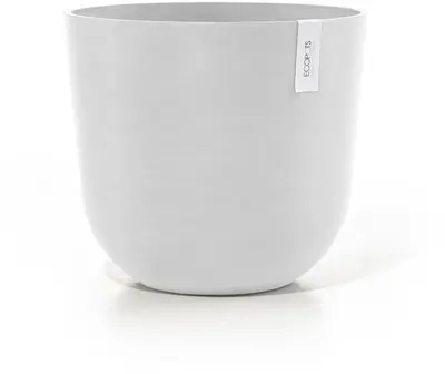 Ecopots kunststof bloempot oslo 45x39.2 cm puurwit - afbeelding 6