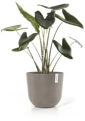 Ecopots kunststof bloempot oslo 45x39.2 cm taupe - afbeelding 9