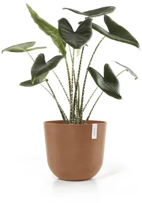 Ecopots kunststof bloempot oslo 45x39.2 cm terracotta - afbeelding 4