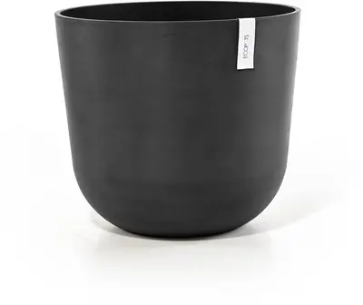 Ecopots kunststof bloempot oslo 55x48.5 cm donkergrijs - afbeelding 1