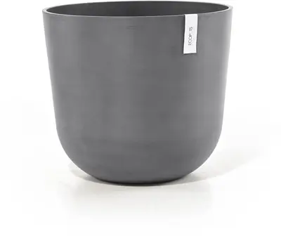 Ecopots kunststof bloempot oslo 55x48.5 cm grijs - afbeelding 1