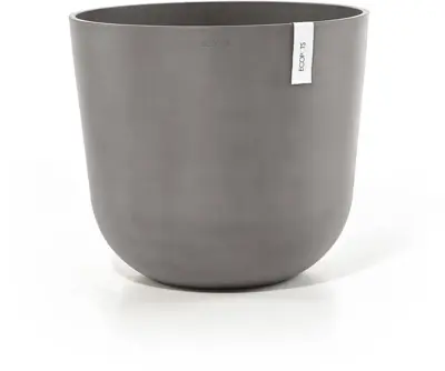 Ecopots kunststof bloempot oslo 55x48.5 cm taupe - afbeelding 1