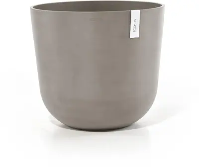 Ecopots kunststof bloempot oslo 55x48.5 cm taupe - afbeelding 8