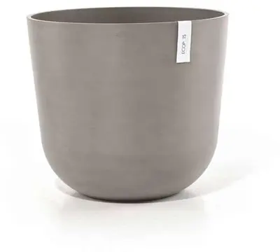 Ecopots kunststof bloempot oslo 55x48.5 cm taupe - afbeelding 7