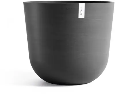 Ecopots kunststof bloempot oslo 65x56.6 cm donkergrijs     - afbeelding 1