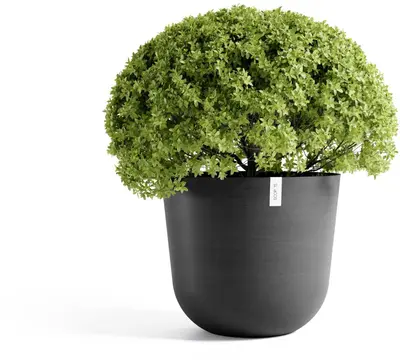 Ecopots kunststof bloempot oslo 65x56.6 cm donkergrijs     - afbeelding 2