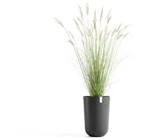 Ecopots kunststof bloempot oslo hoog 35x51.5 cm donkergrijs - afbeelding 2