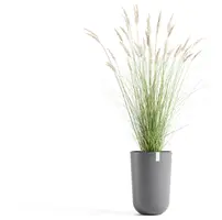 Ecopots kunststof bloempot oslo hoog 35x51.5 cm grijs - afbeelding 2