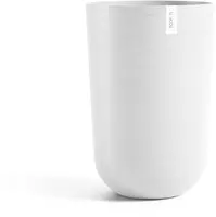 Ecopots kunststof bloempot oslo hoog 35x51.5 cm puurwit - afbeelding 1