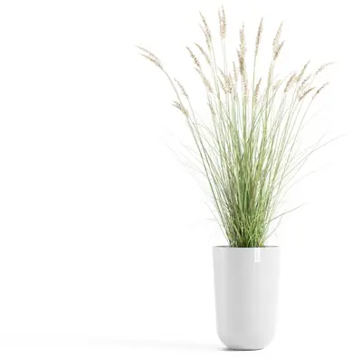 Ecopots kunststof bloempot oslo hoog 35x51.5 cm puurwit - afbeelding 2