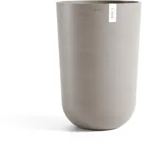 Ecopots kunststof bloempot oslo hoog 35x51.5 cm taupe - afbeelding 1