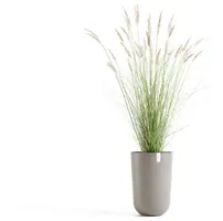Ecopots kunststof bloempot oslo hoog 35x51.5 cm taupe - afbeelding 2