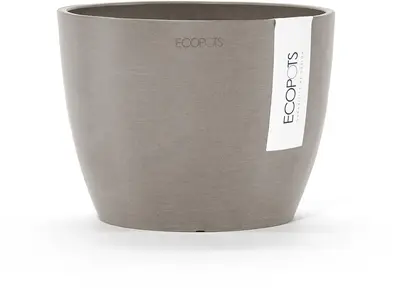 Ecopots kunststof bloempot stockholm 16.2x12 cm taupe     - afbeelding 4